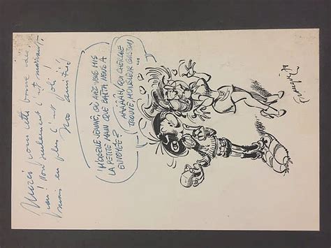 Sold Price Franquin Andr Be Dessin Original Gaston