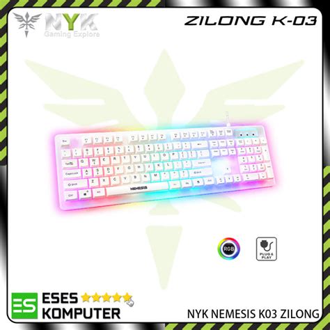 Keyboard NYK Nemesis K 03 K03 Zilong RGB Keyboard Gaming Lazada