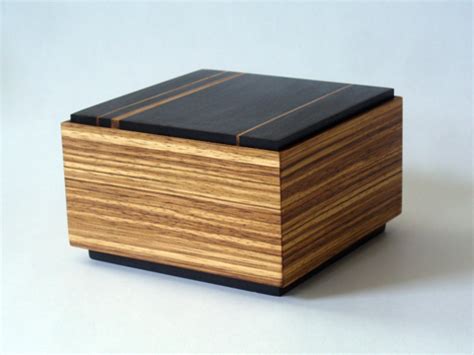 African Zebrawood And Ebony Box - Ravenview