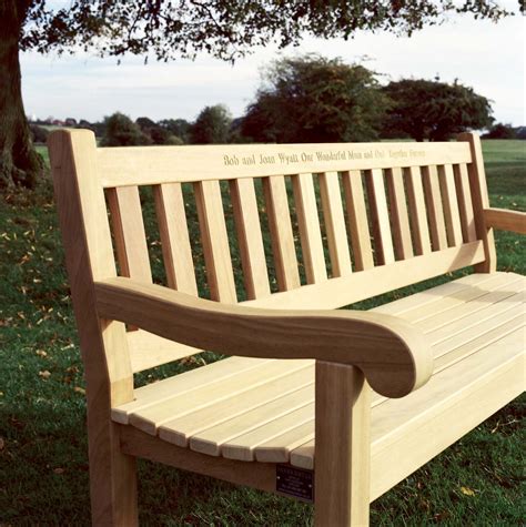 Mendip 5ft Wooden Memorial Bench And Memorial Seat Made In Yorkshire