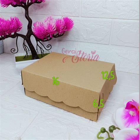 jual dus snack kraft coklat  dus jajan lunch box coklat indonesia