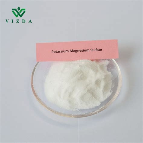 Potassium Magnesium Sulfate Fertilizer Crystal Powder China Potassium