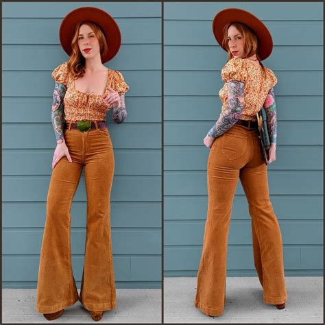 Rolla S East Coast Corduroy Flare Jeans Hippie Flare Pants S