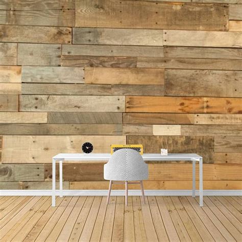 3d Wood Grain Wallpaper Brown Wall Mural Rugged Wall Decor