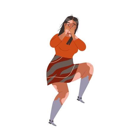 woman character afraid   feeling scared  terrified