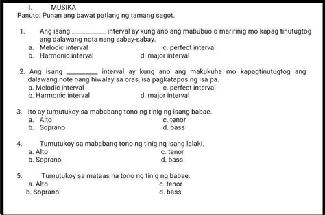 Panuto Punan Ang Bawat Patlang Ng Tamang Sagot Brainly Ph