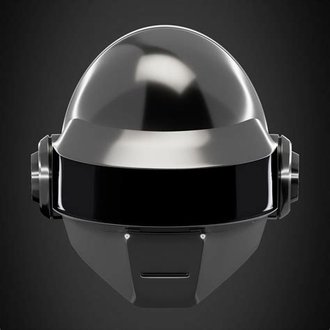 Daft Punk Thomas Bangalter Silver Helmet D Model D Printable Cgtrader