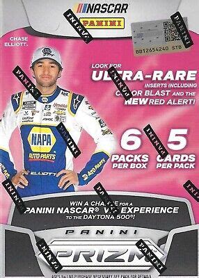 Panini Prizm Nascar Racing Blaster Box Exclusive Blue Hyper Prizm