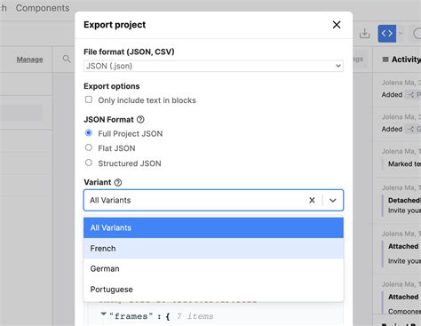 How To Use Ditto — Exporting As A Json