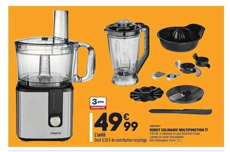 Promo Ambiano Robot Culinaire Multifonction Chez Aldi