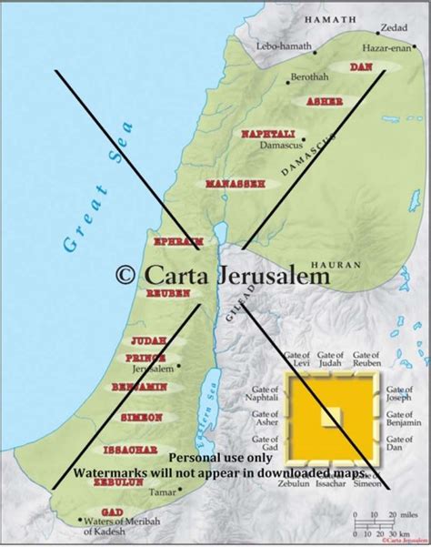 Ezekiels Vision Of The Restored Tribes And Of Jerusalem Biblewhere