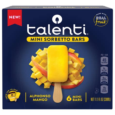 Save on Talenti Alphonso Mango Mini Sorbetto Bars - 6 ct Order Online ...