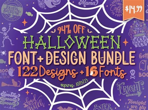 Halloween Font + Design Bundle - So Fontsy