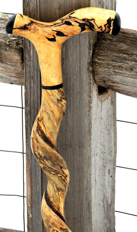 Spalted Hackberry Buffalo Horn End Caps Rick Colvin Uncommoncanes