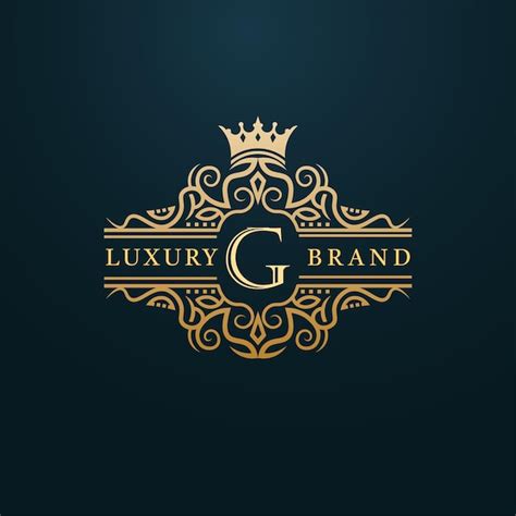 Logotipo De Letra G De Oro De Lujo Logotipo De Lujo Letra Inicial G