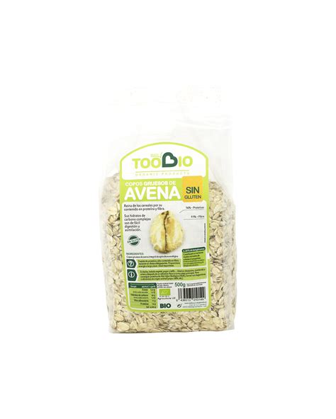 Copos Avena Gruesos Sin Gluten Gr Bio