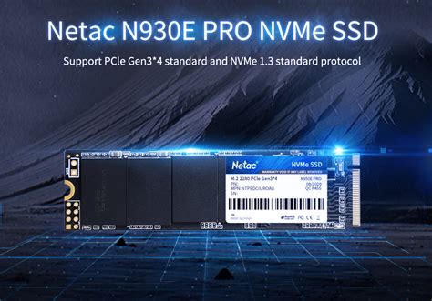 Netac NVMe SSD N930E PRO 256GB M 2 2280 PCIe Gen 3x4