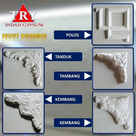 Jual Sudut Ornamen Gypsum Wall Moulding Try Indah Original Shopee