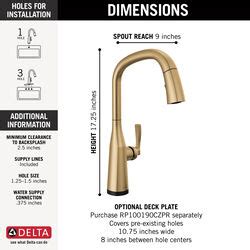 Champagne Bronze Kitchen Faucets | Delta Faucet