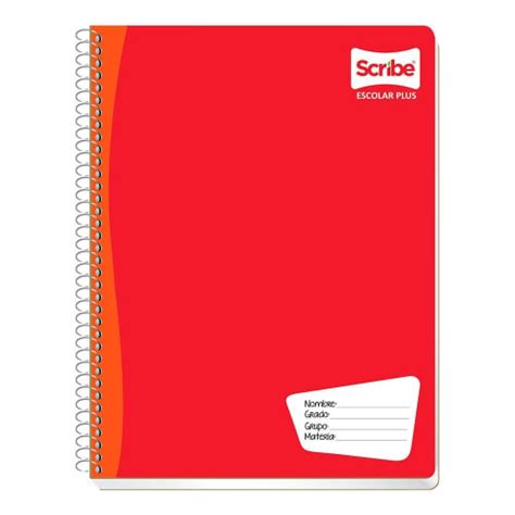 Cuaderno Profesional Scribe Cuadro Grande Varios Colores Pieza