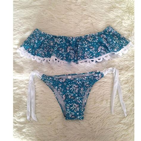 Swim Hot Off Shoulder Ruffle Bikini Set 3 Colors Poshmark