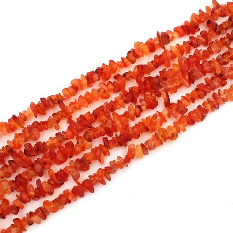 Karneol Uncut Chips Edelstein Perlen Nat Rliche Orange Etsy De