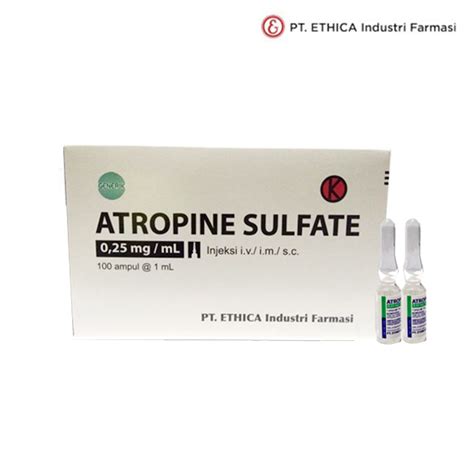 Atropine Sulfate – PT Pyridam Farma Tbk.