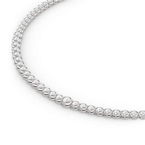 Jeulia Classic Round Cut Sterling Silver Tennis Necklace Jeulia Jewelry