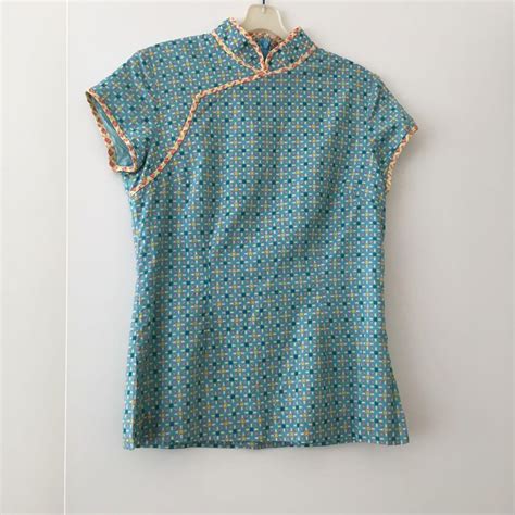 Modern samfoo blouse, Women's Fashion, Tops, Blouses on Carousell