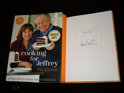 Inagartensignedcookingforjeffrey1stprinthardcoverbookbarefoot