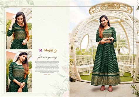 MAJISHA NX ADVIKA VOL 1 RAYON GOWN STYLE KURTIS