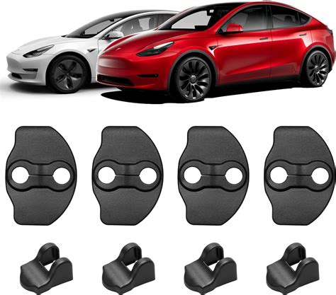 BASENOR Lot De 8 Loquets De Protection Pour Serrure De Porte Tesla