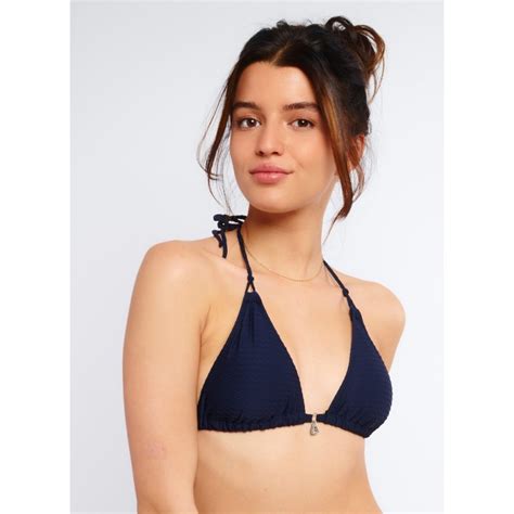 Banana Moon Yero Romeo Navy Bikini Top Breizh Rider