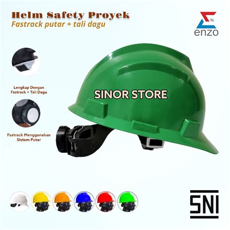 Helm Safety Proyek Enzo Fastrack Model Putar Lazada Indonesia