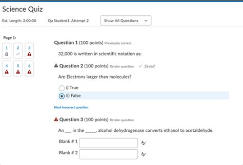 Brightspace Tip 219 Quizzes Retake Incorrect Questions Only CAT FooD