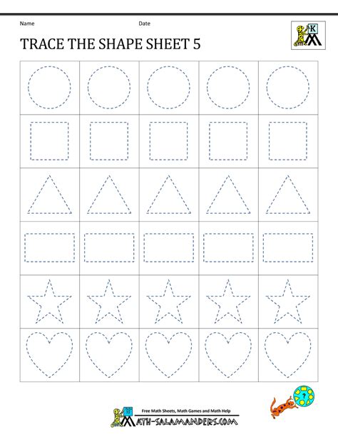 33 Kindergarten Geometry Worksheet