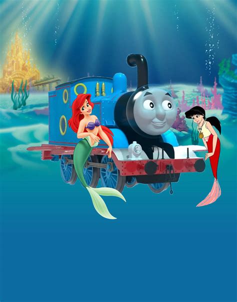 Thomas underwater adventures with Ariel and Melody by b5l on DeviantArt