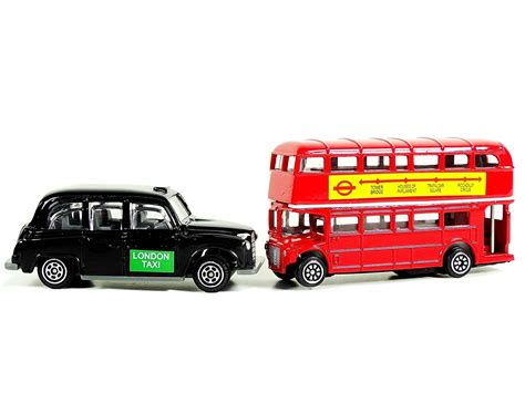 London Bus and London Taxi Set - Diecast Metal – Brits R U.S.