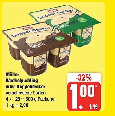 M Ller Wackelpudding Oder Doppeldecker Angebot Bei Edeka Prospekte De