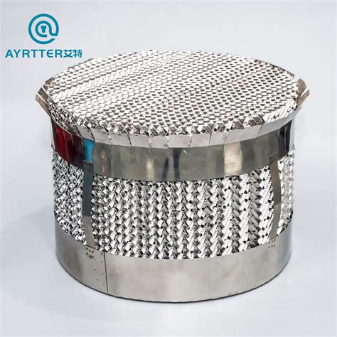 Ss Ss Distillation Column Metal Perforate Corrugated Plate Tower