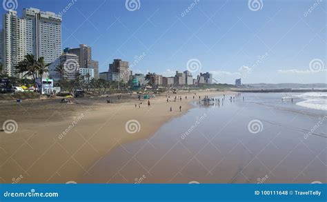 Durban Beach in South Africa Editorial Stock Photo - Image of buildings ...