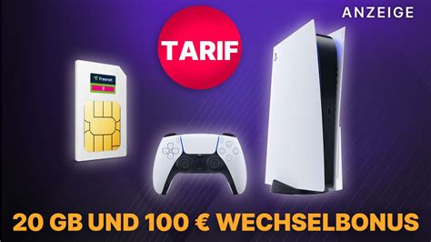 Ps5 Kaufen Jetzt Für Einmalig 1€ Im Tarif Mit 20 Gb Datenvolumen Bei