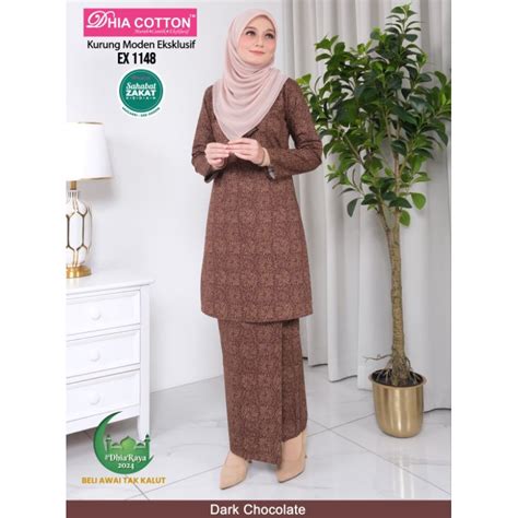 Dhia Raya Kurung Moden Cotton Eksklusif By Dhia