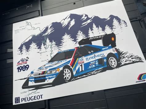 Affiche A Poster Peugeot Turbo T Cosplay Pikes Peak Ari