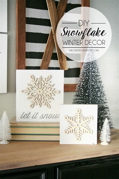 DIY Snowflake Winter Decor