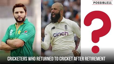 Cricketers who returned to cricket after retirement