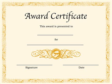 9+ Award Templates | Sample Templates