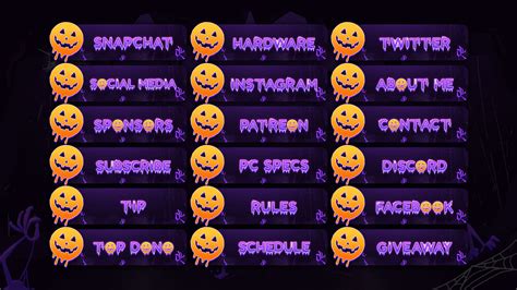 Undead Halloween Animated Obs Overlay Package Hexeum