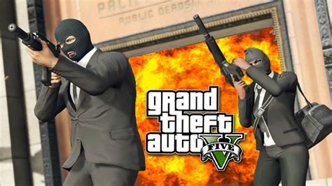 New Gta 5 Bank Robbery Challenge Youtube