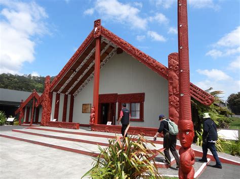 Marae Or Maori Meeting House In Whakarewarewa Park Rotorua Flickr